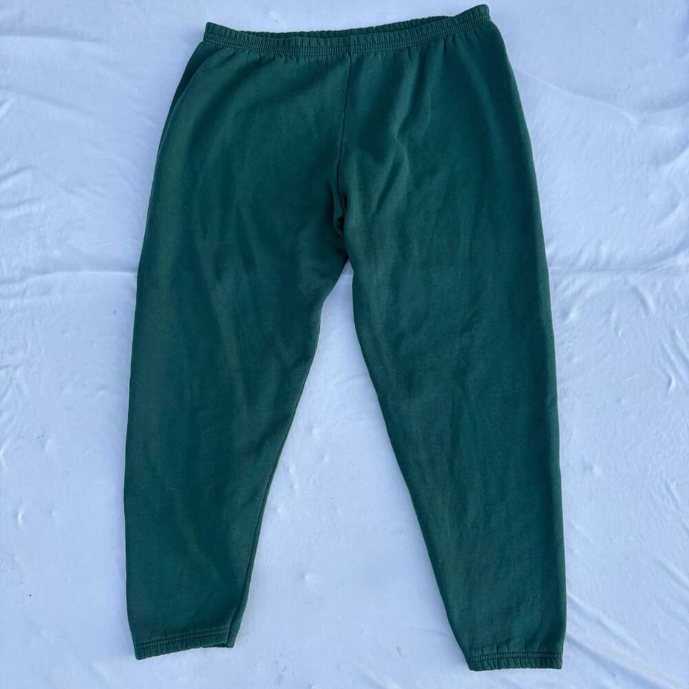 VTG 90s Fruit of the Loom Blank Sweatpants Mens 3X Dark Green Made in USA Fleece